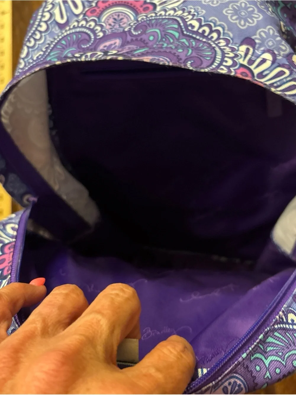 Vera Bradley Backpack Large Lilac Medallion